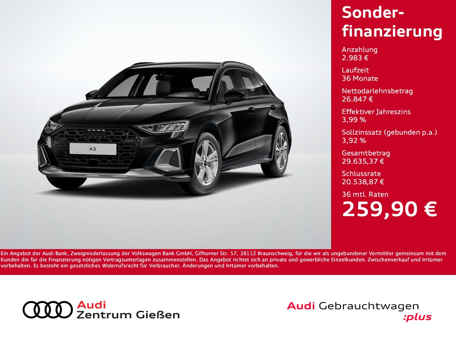 A3 allstreet 35 TFSI S-tronic LED Navi Assistenzpaket