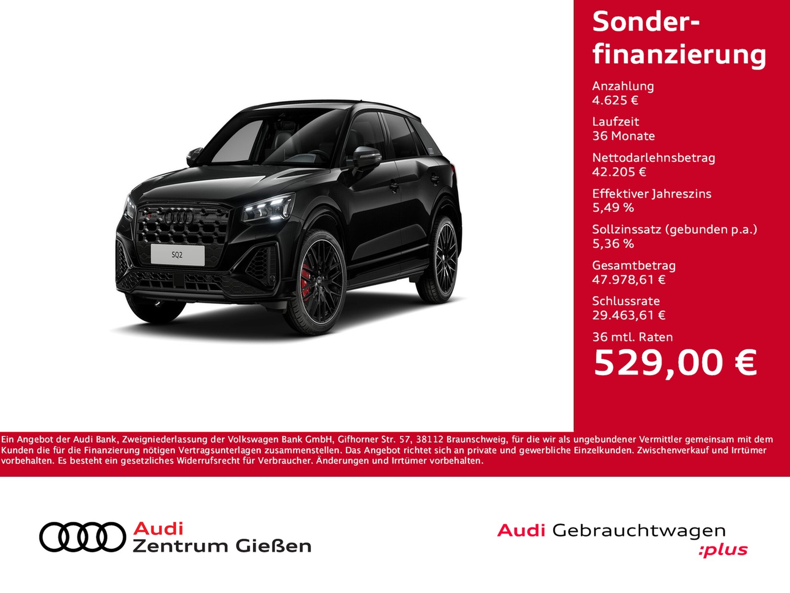 SQ2 TFSI quattro Black Matrix AHK Kamera Navi