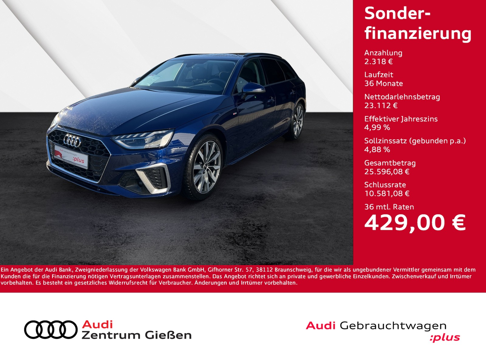 A4 Avant 35 TDI S tronic S line HuD Assistenzpaket Tour