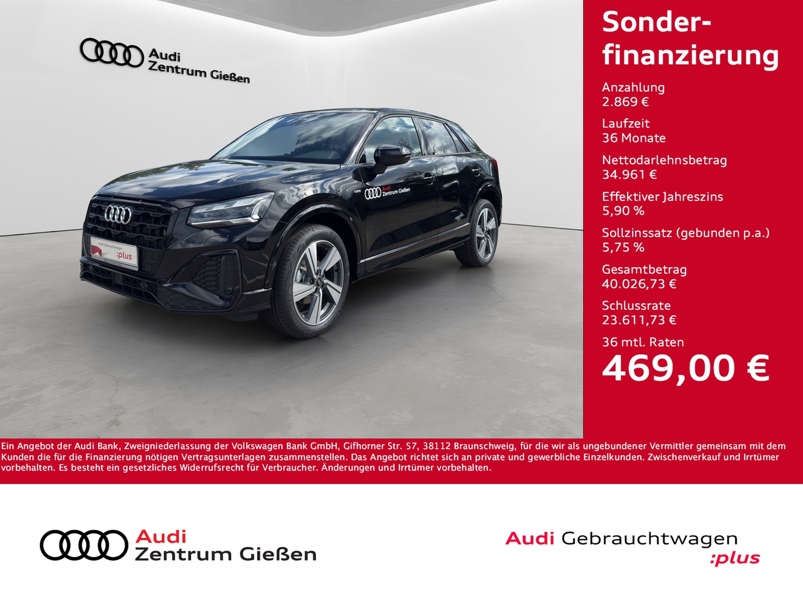 Q2 35 TFSI S line Black Matrix-LED Navi Kamera