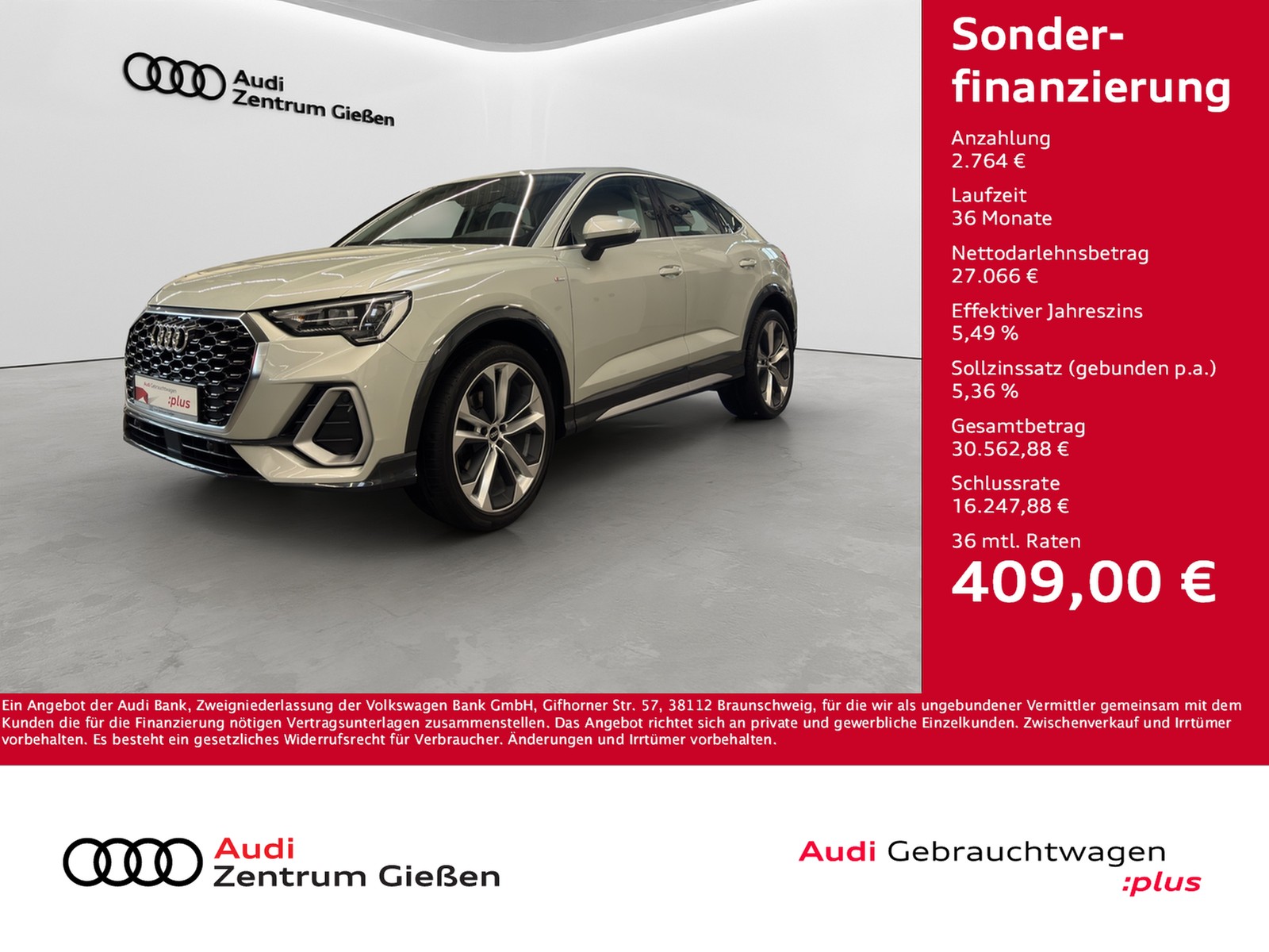 Q3 Sportback 35 TFSI S line Standheizung LED Navi 