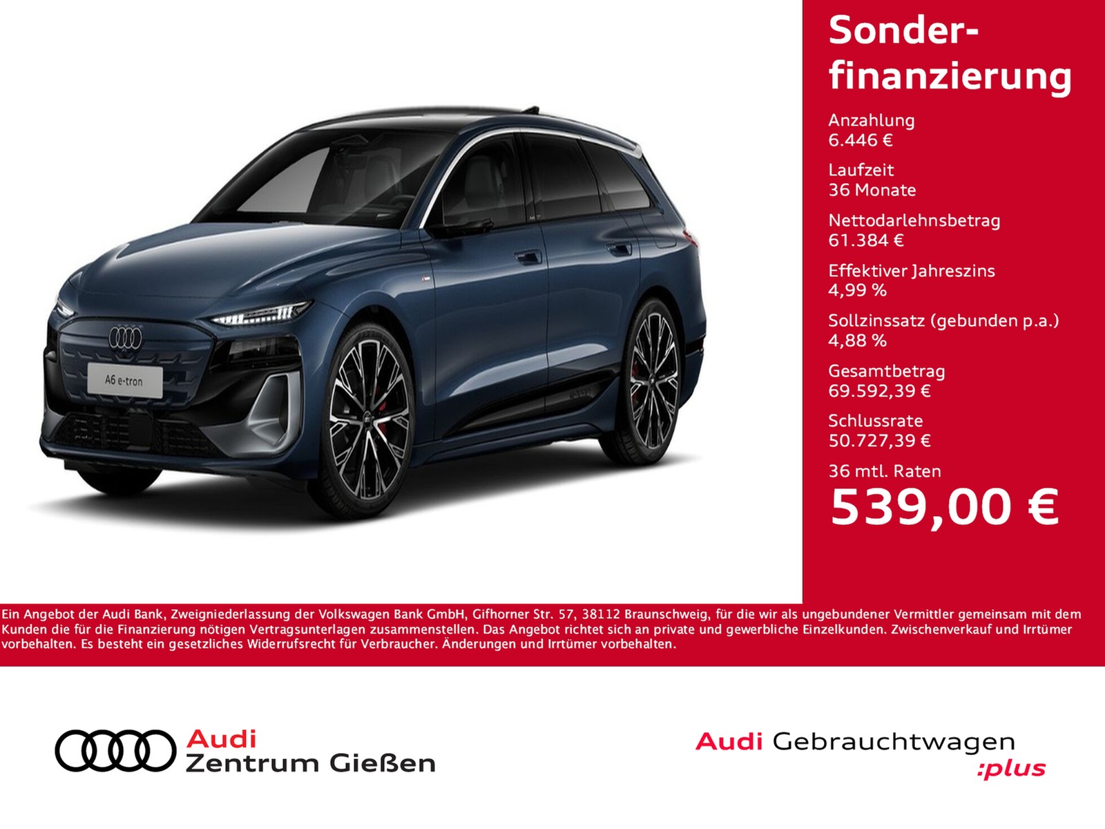 A6 Avant e-tron S line AHK Pano B&O Tech pro