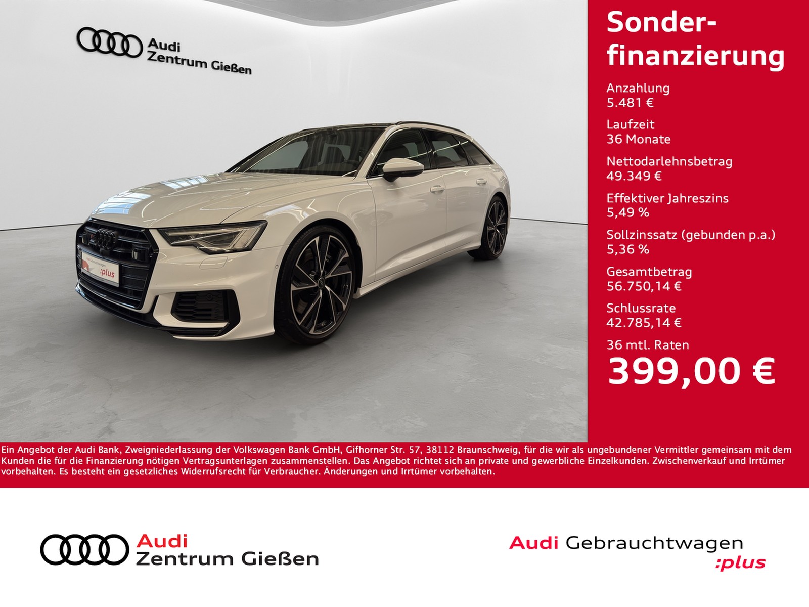 S6 Avant TDI quattro Black B&O Pano 360°Kamera