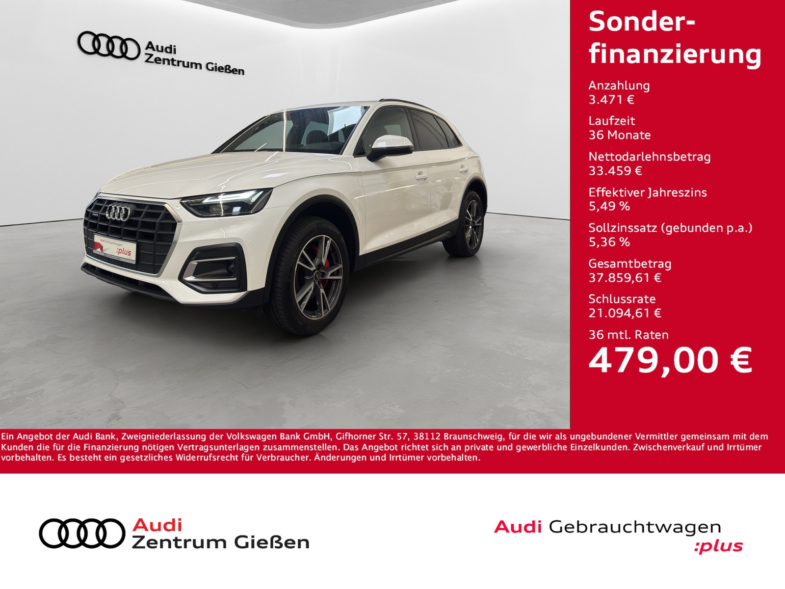 Q5 50 TFSI e quattro Pano Navi Assistenzpaket
