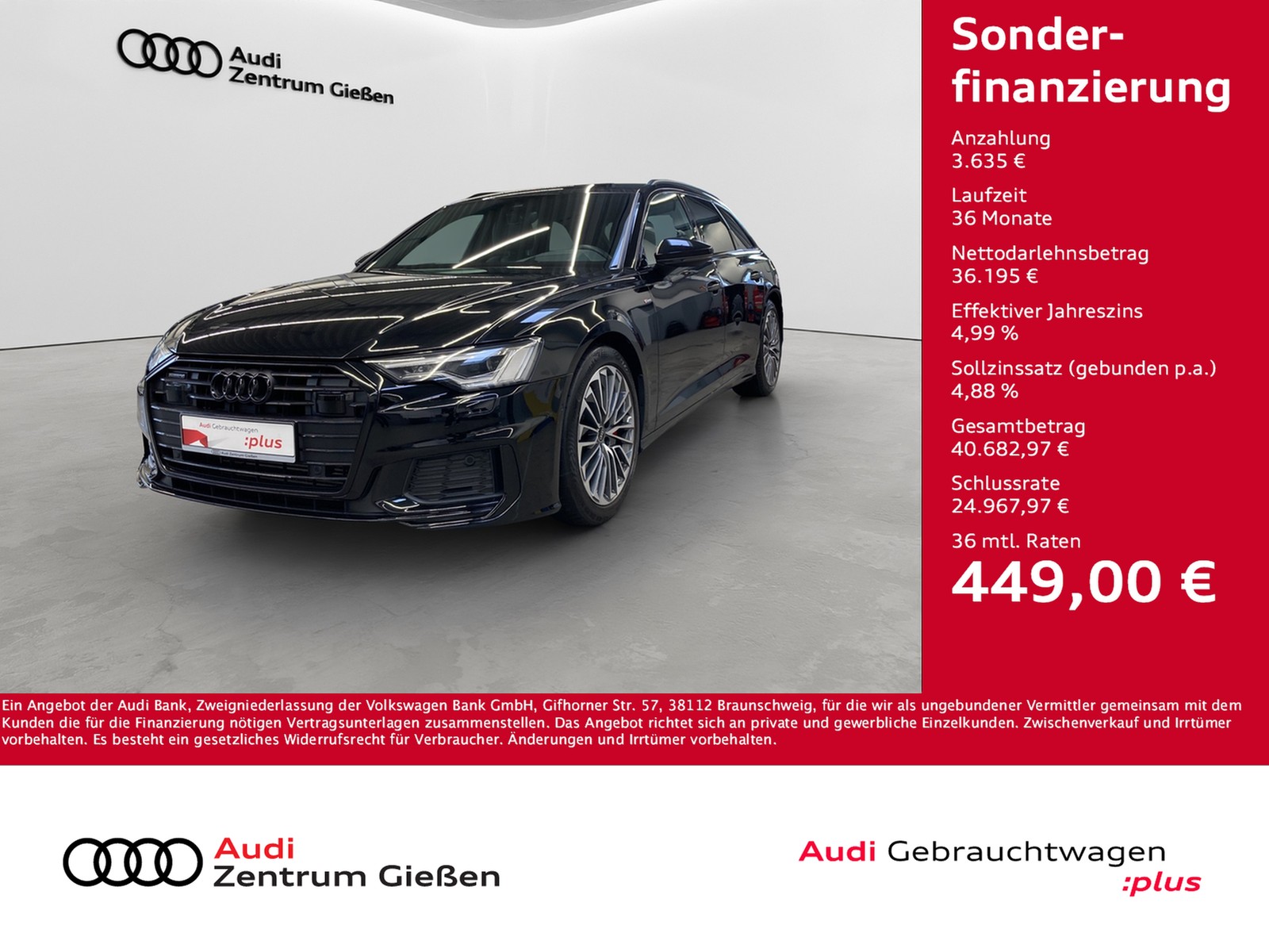 A6 Avant 55 TFSI e quattro S line Black AHK HuD Matrix-...
