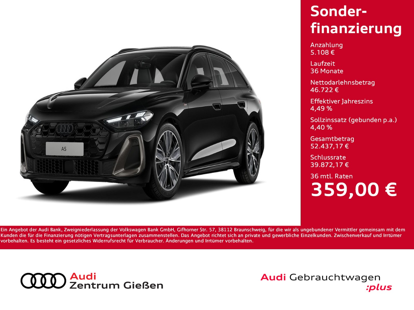 A5 Avant TFSI S line edition one B&O HuD Matrix-LED 360°Kamera