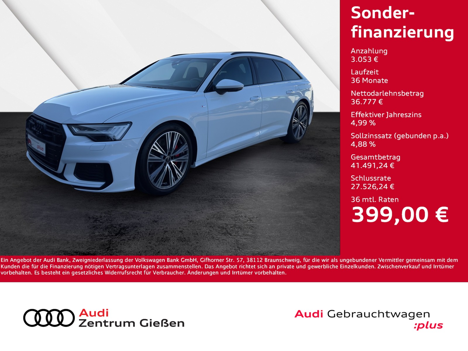 A6 Avant 55 TFSI e quattro S line Black B&O HuD Matrix ...