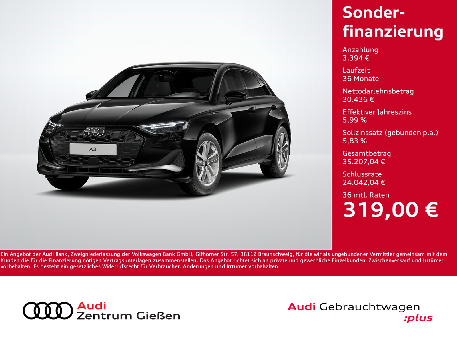 A3 Sportback TFSI e advanced Navi Kamera ACC LED