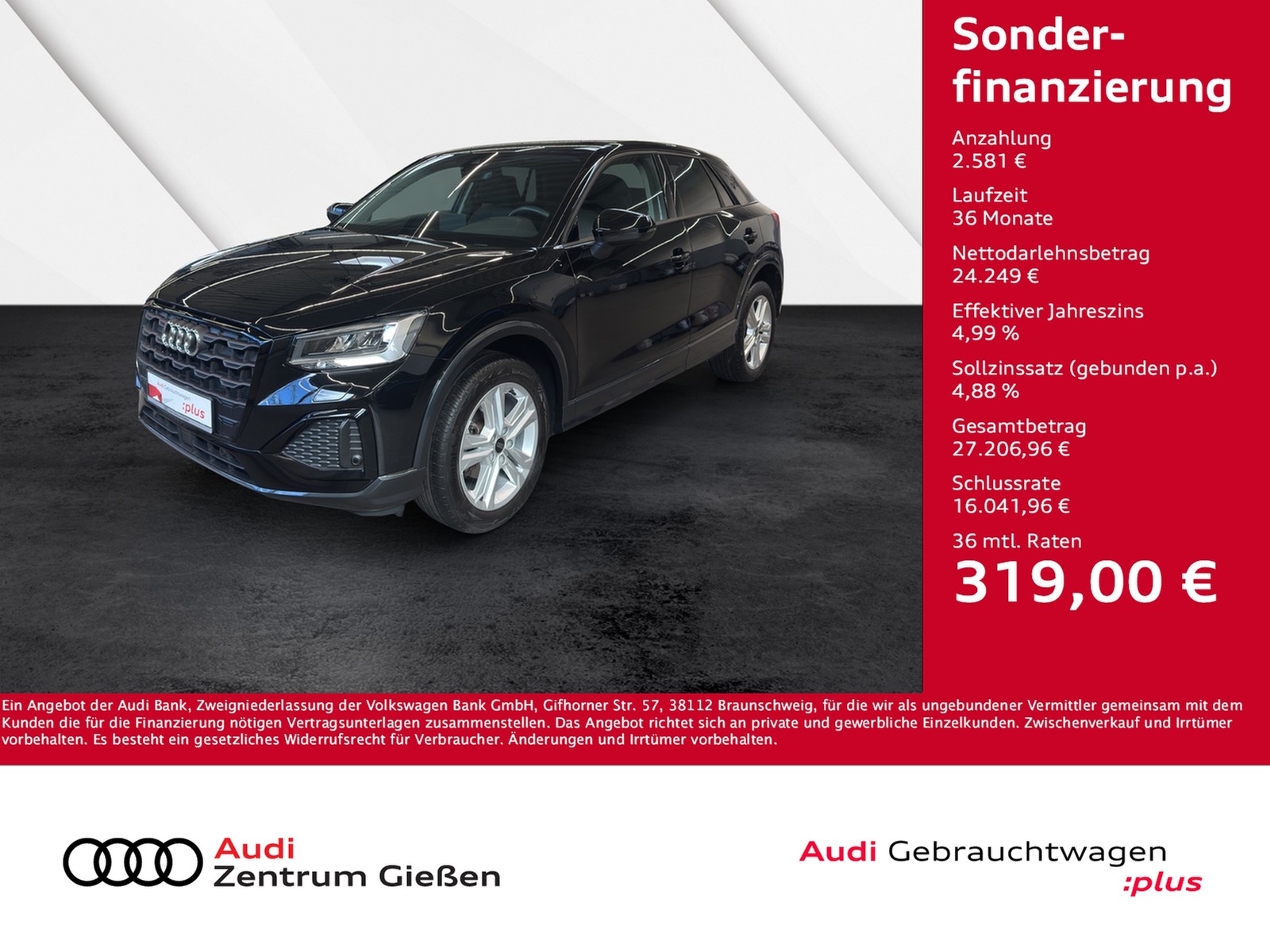 Q2 35 TFSI S-tronic advanced black LED Navi Assistenzpa...
