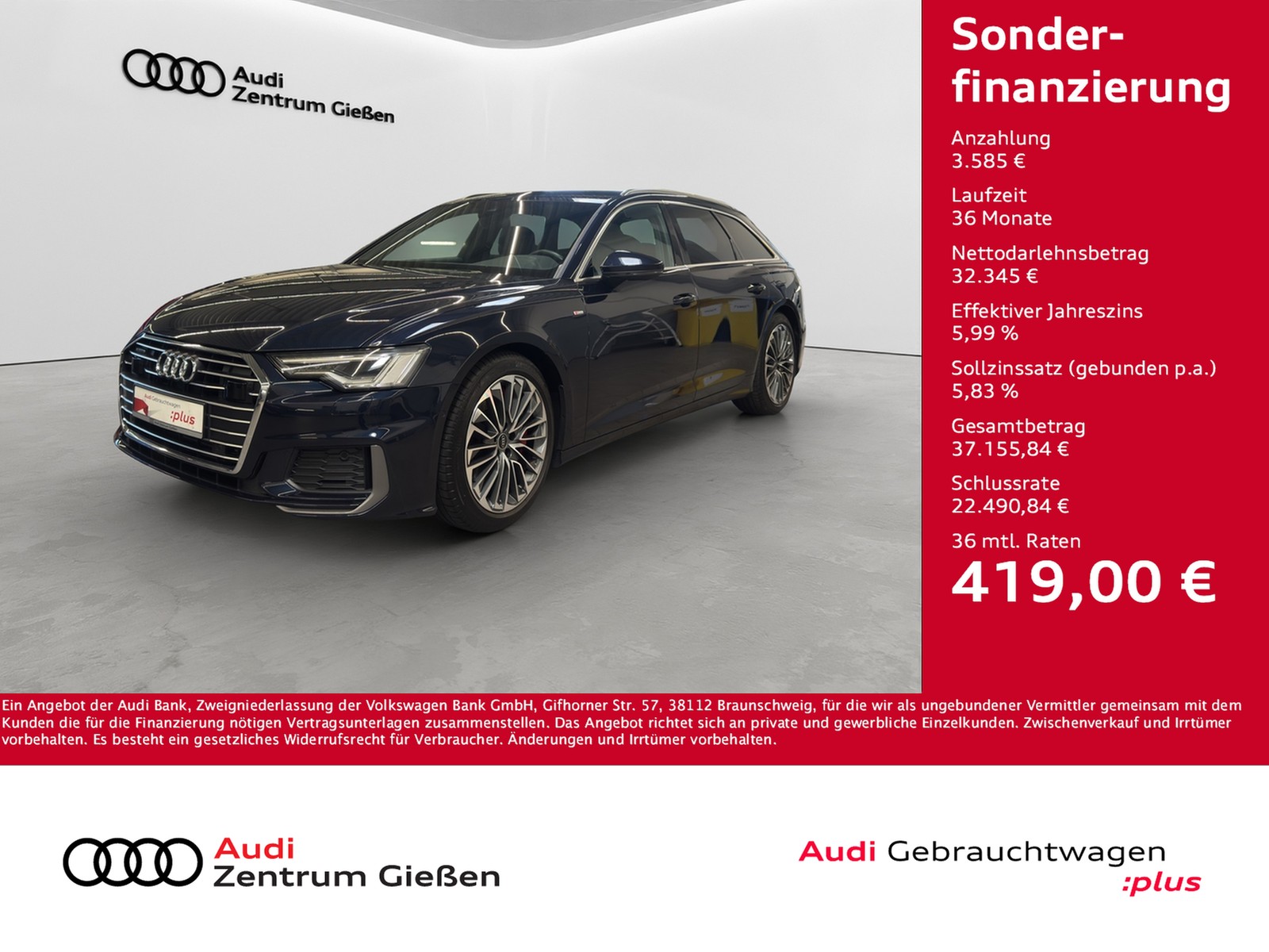 A6 Avant 55 TFSI e quattro S line AHK Matrix-LED