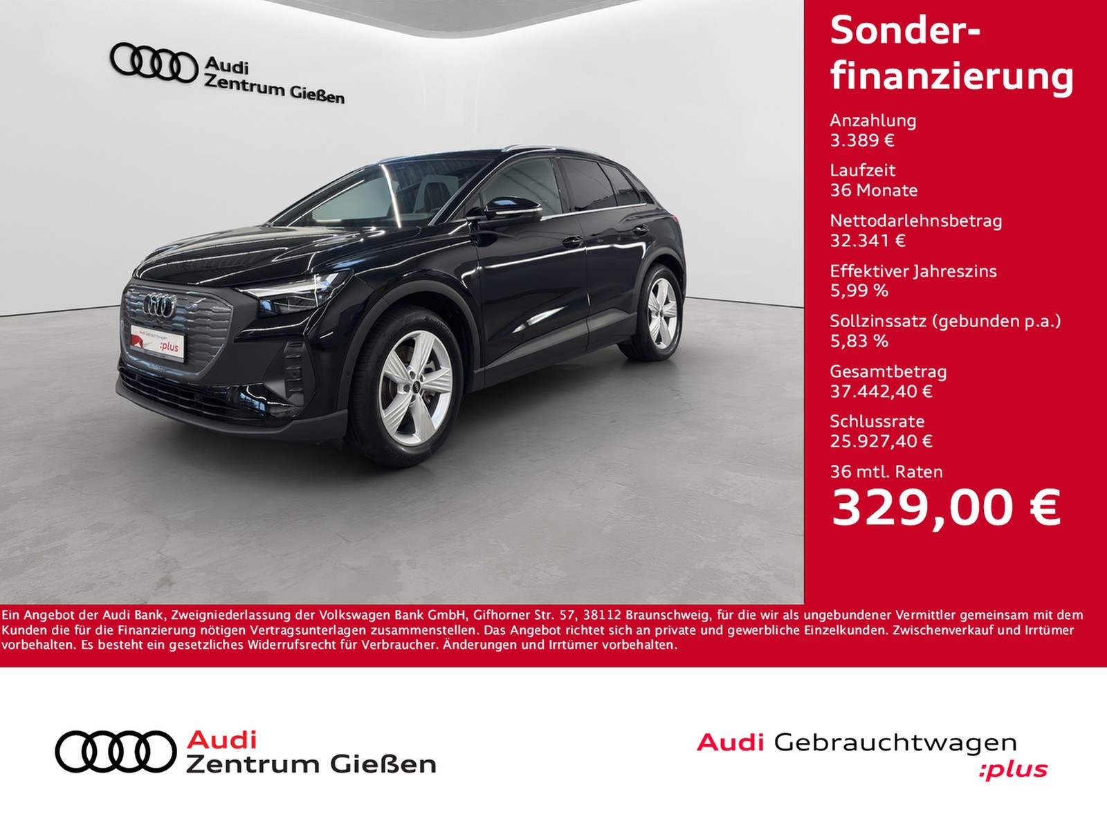 Q4 e-tron 40 S line LED Navi Assistenzpaket