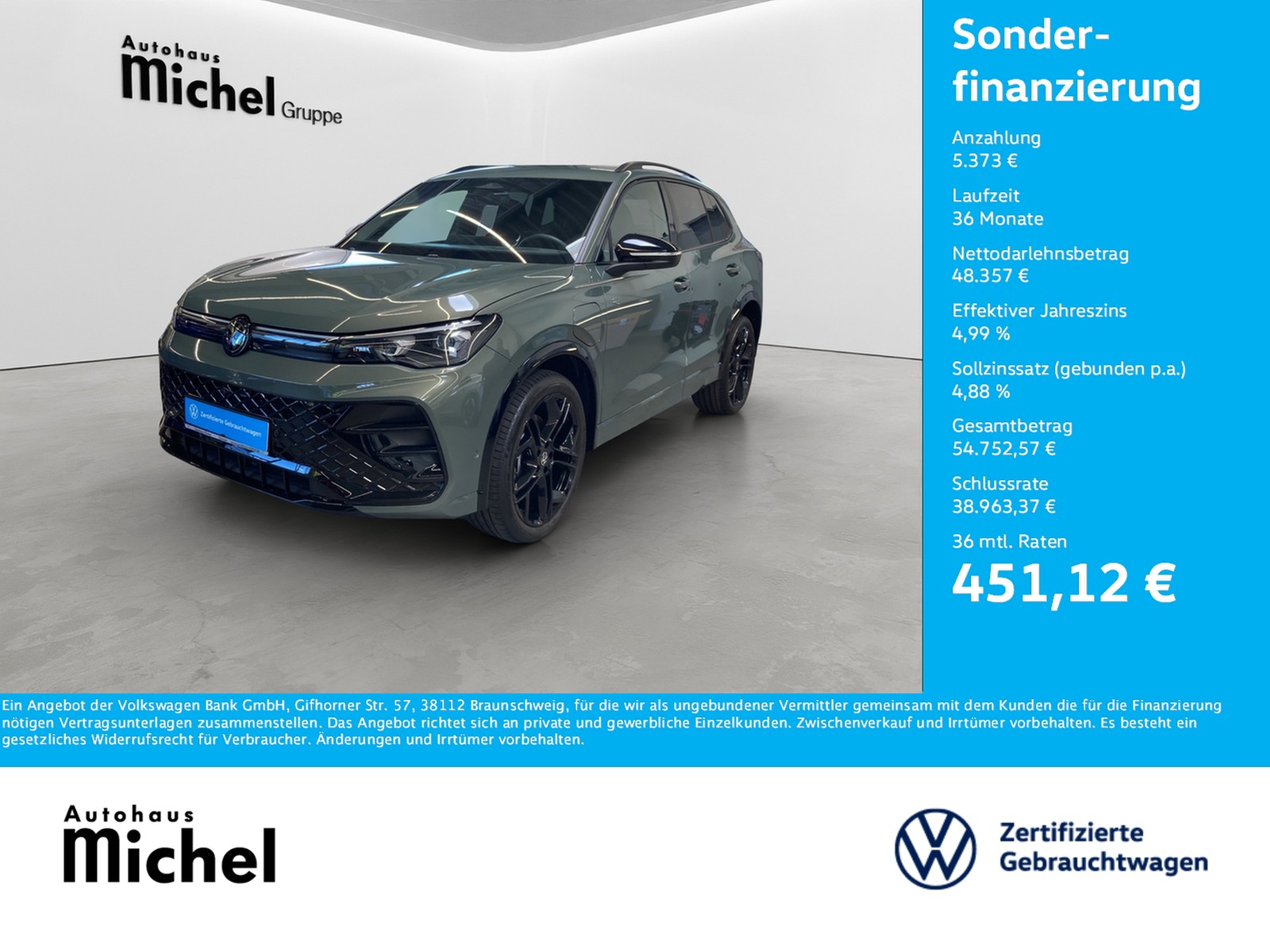 Tiguan Plug-In eHybrid DSG R-Line "Black Style" IQ.Light Head-up DCCpro AHK