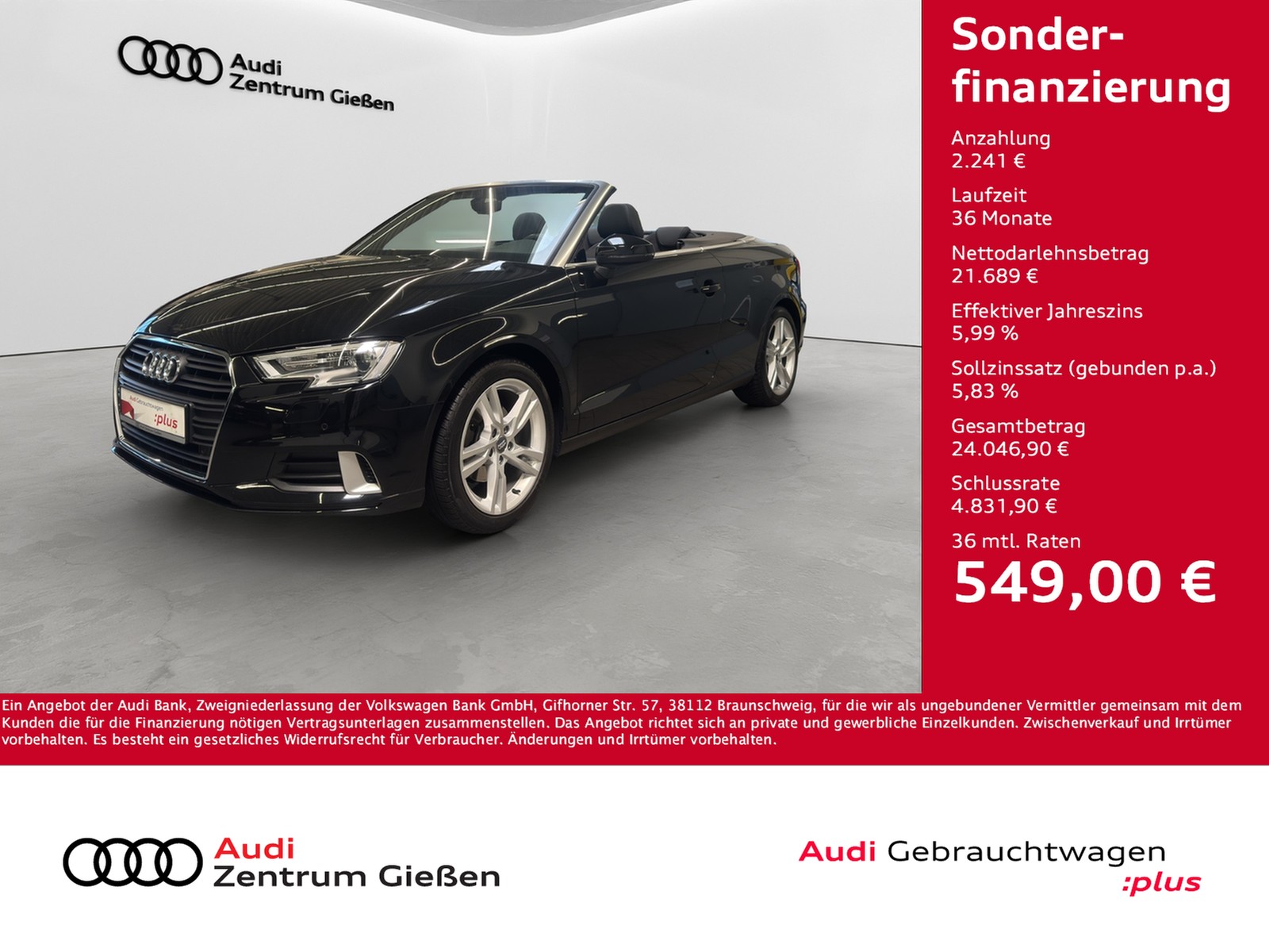 A3 Cabriolet 35 TFSI sport Technology Selection