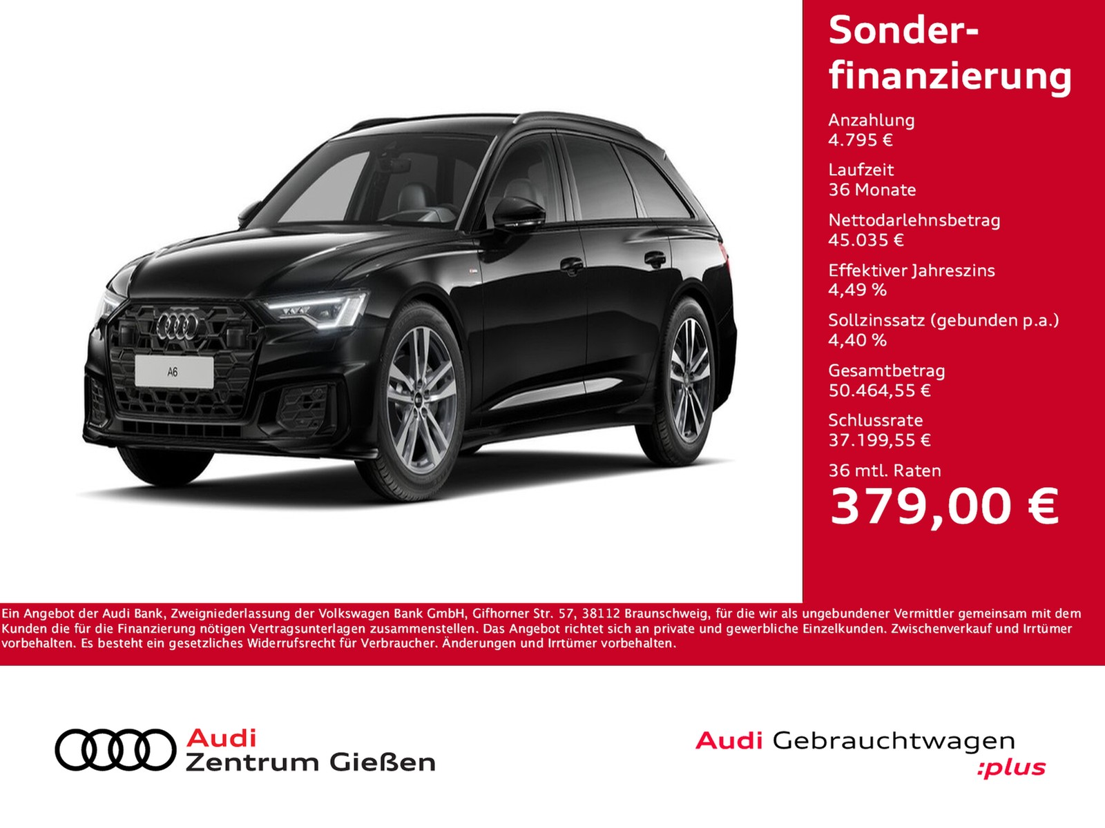 A6 Avant 40 TDI S line Black HuD Matrix 360°Kamera Nav...