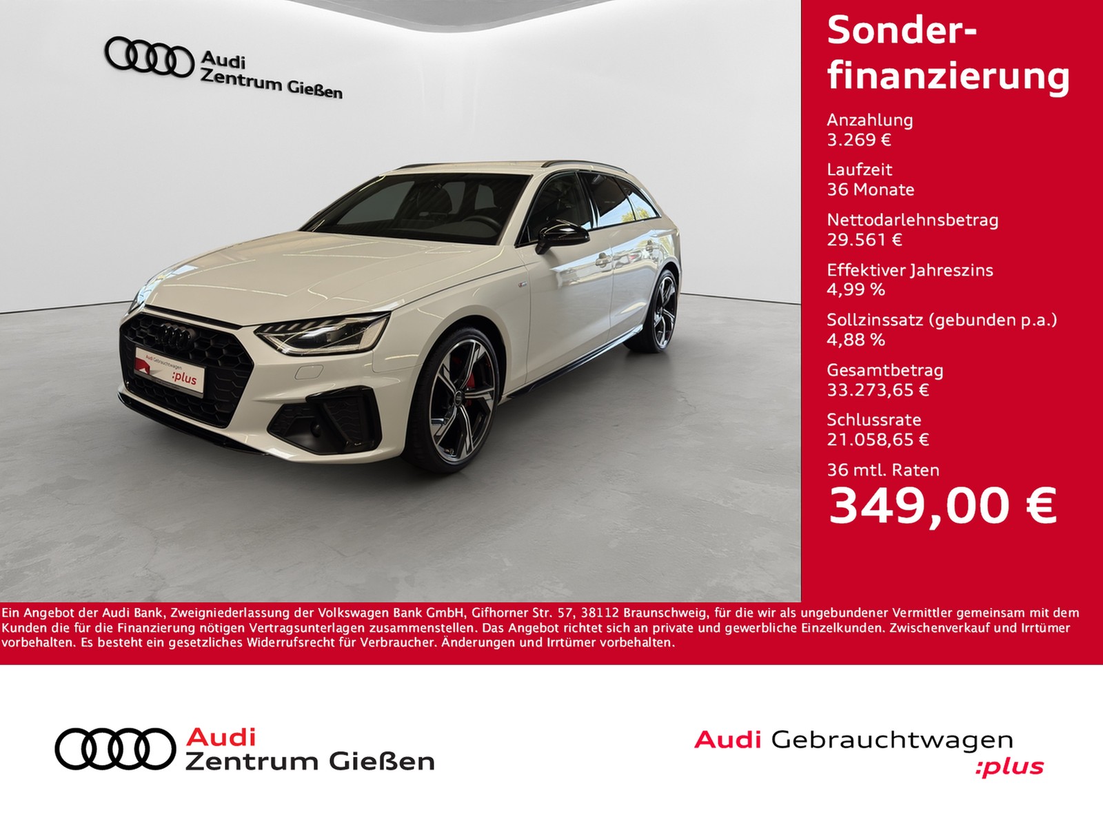 A4 Avant 40 TDI quattro S line competition Black Matrix...