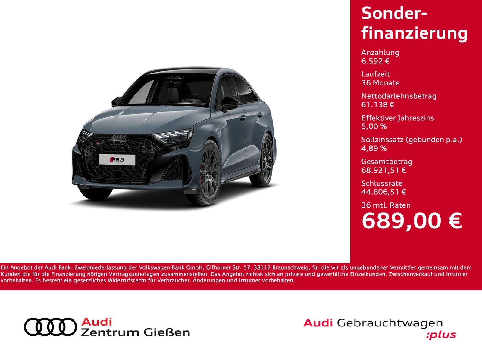RS 3 Limousine 2.5 TFSI quattro Black HuD Matrix Kamera