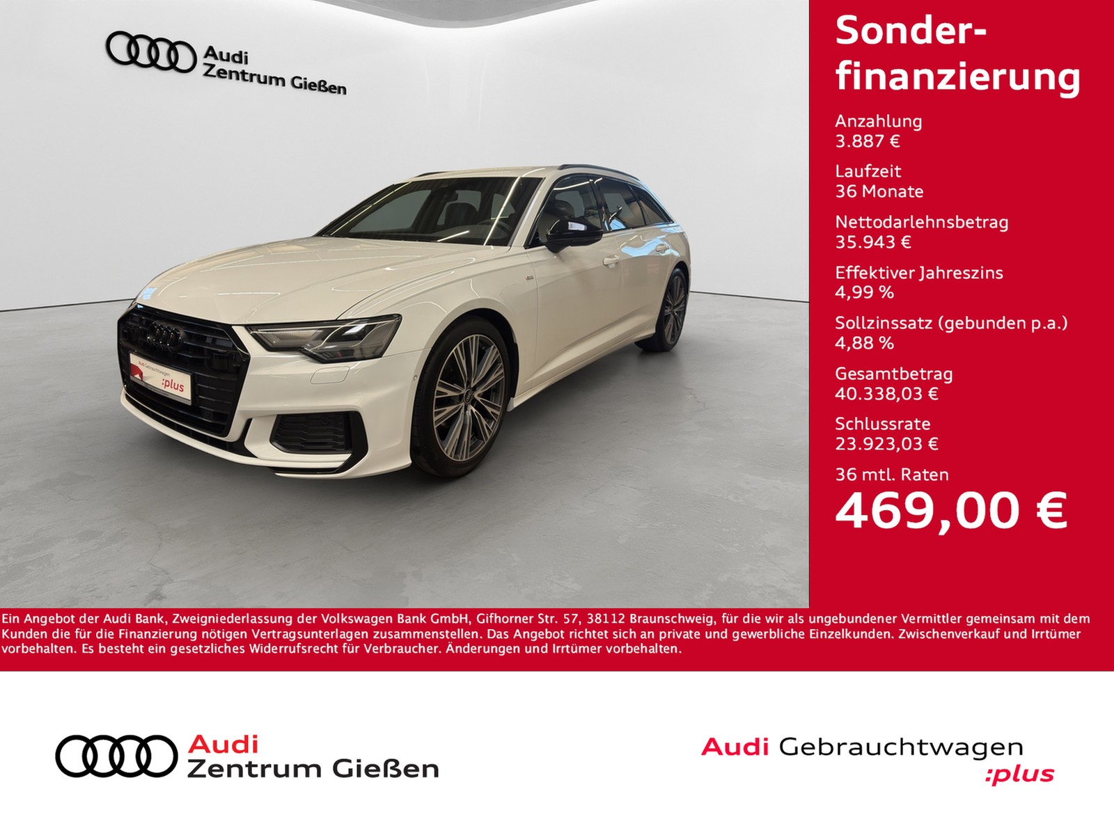 A6 Avant 40 TDI S line Black AHK Assistenzpaket