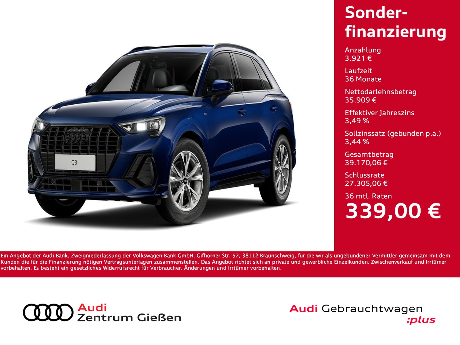 Q3 35 TFSI S-tronic S line Black AHK Pano Navi