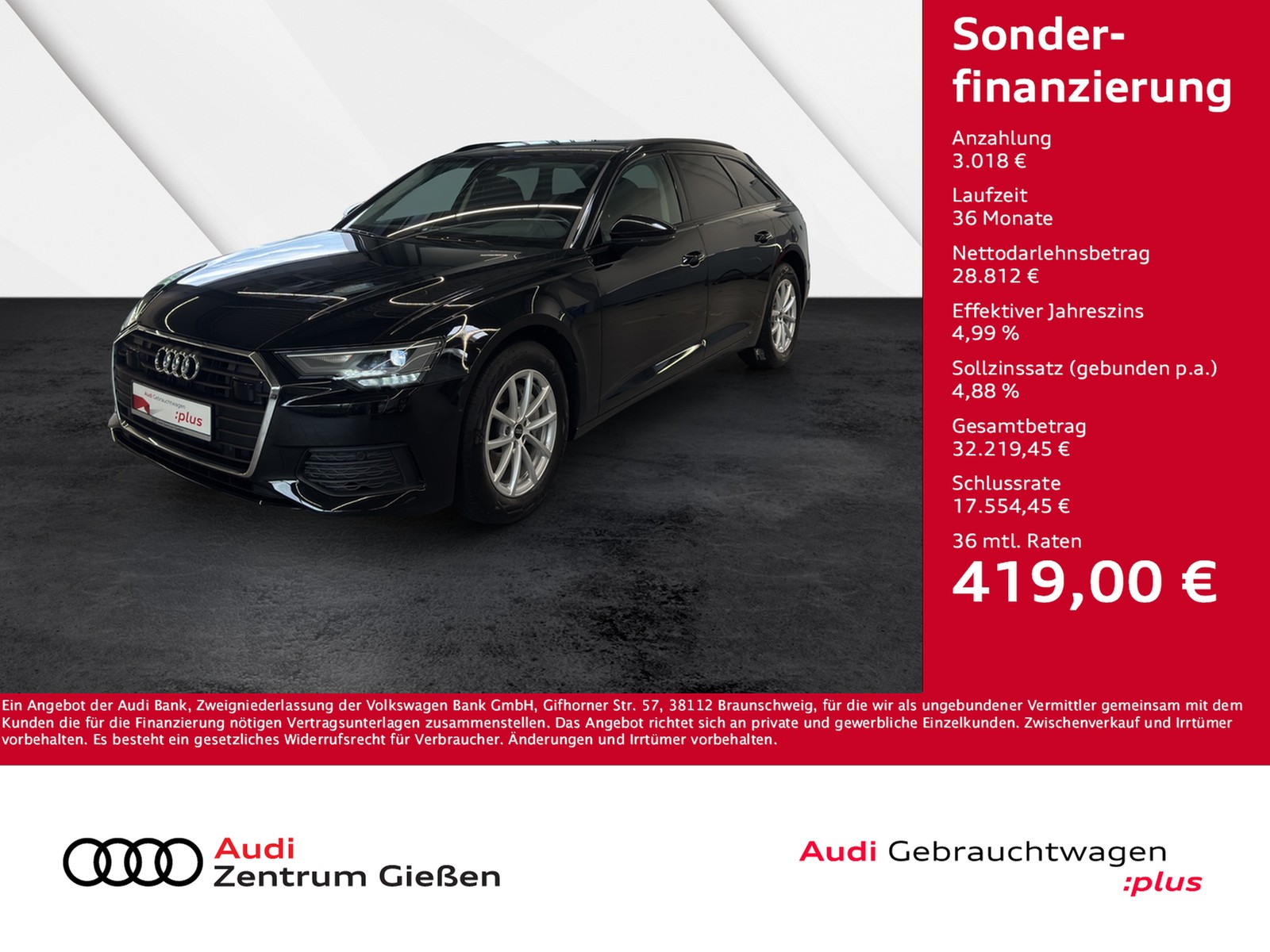 A6 Avant 35 TDI Businesspaket Navi Assistenzpaket
