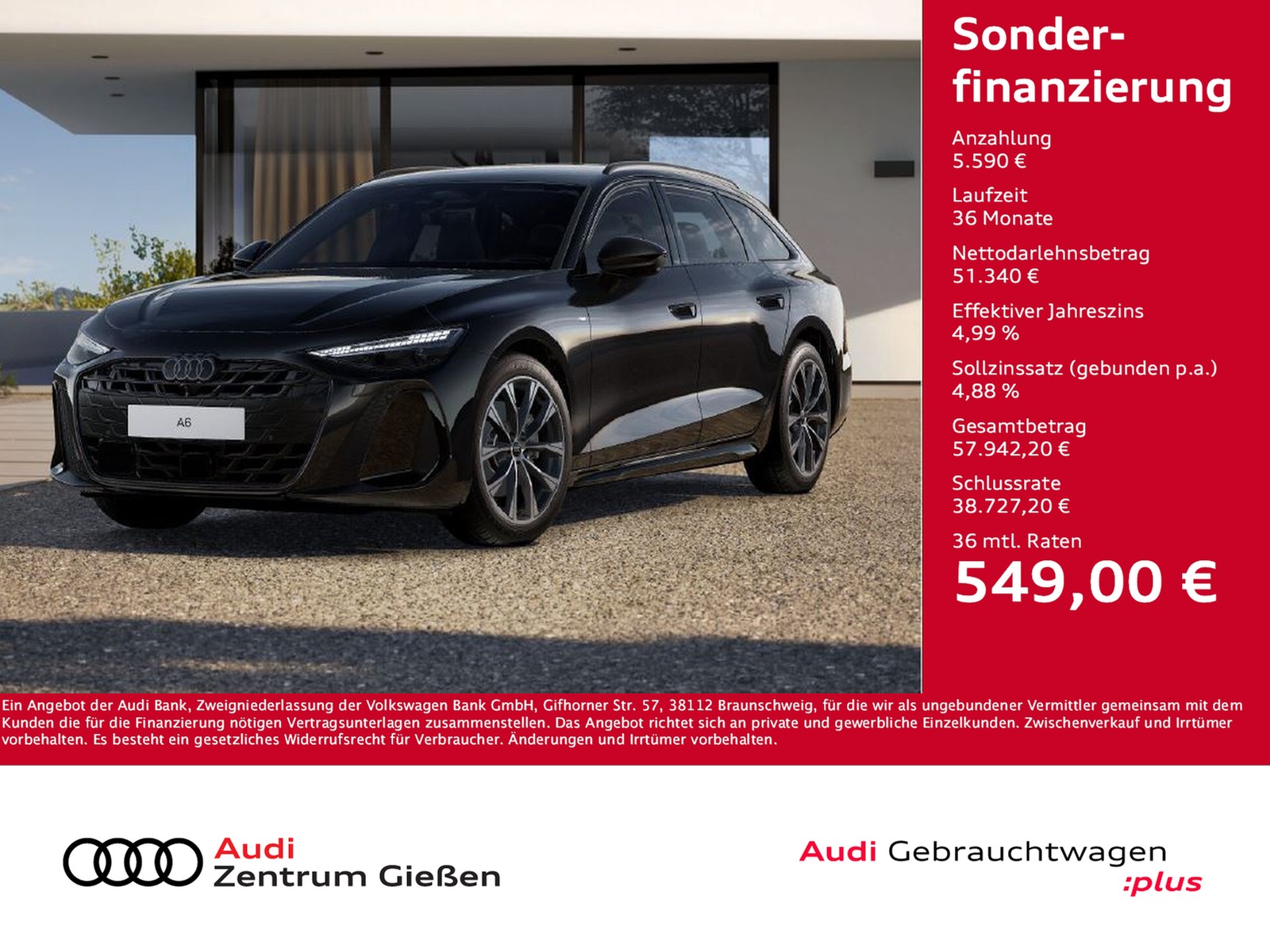 A6 Avant TDI S line Black Pano Matrix Tech Plus