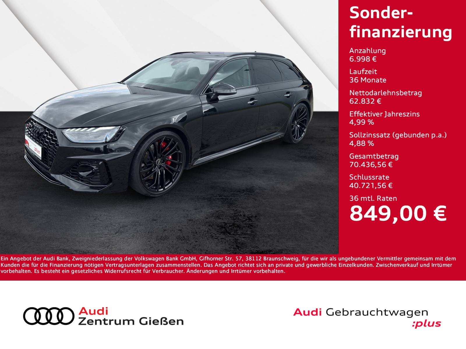 RS 4 Avant 2.9 TFSI quattro Black MATRIX Navi