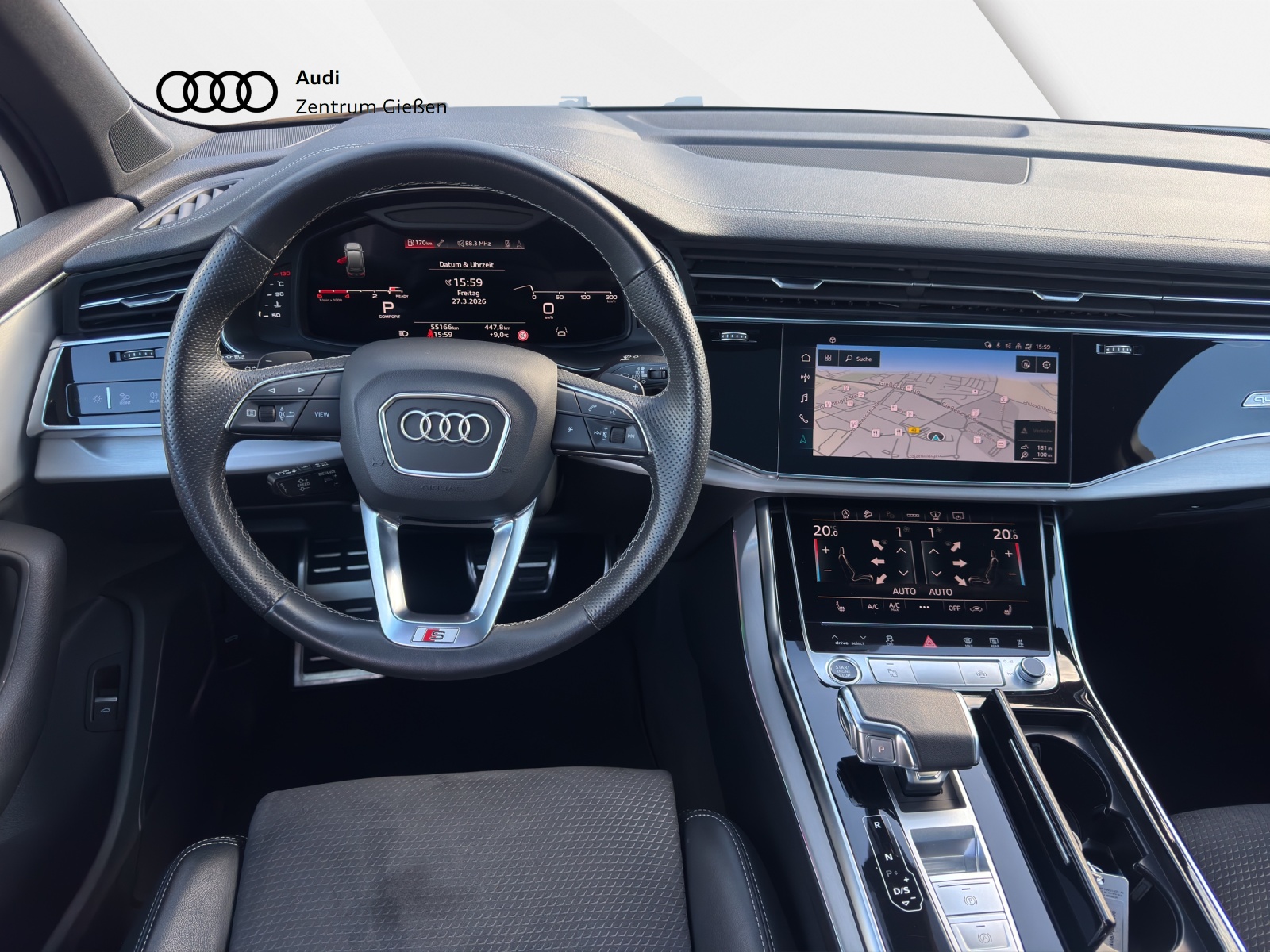 Q7 50 TDI quattro S line Black HuD Pano B&O AHK Standheizung