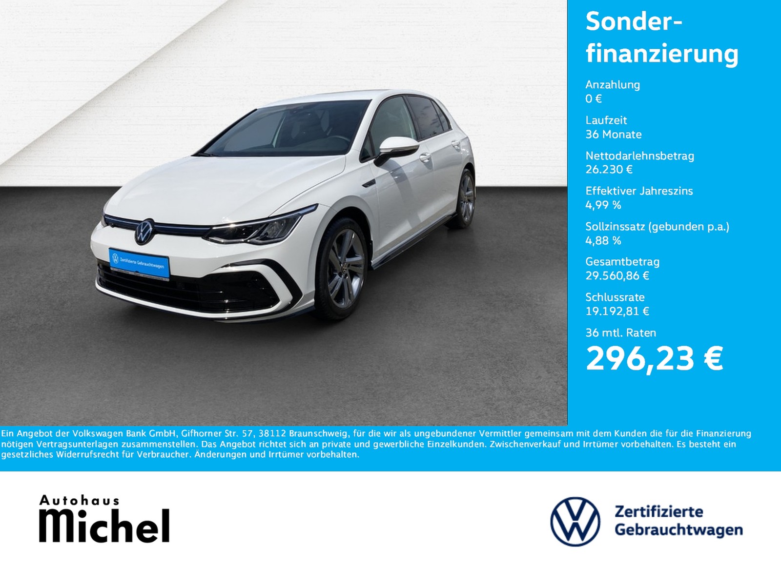 Golf 8 eTSI DSG R-Line LED TravelAssist Navi Kamera