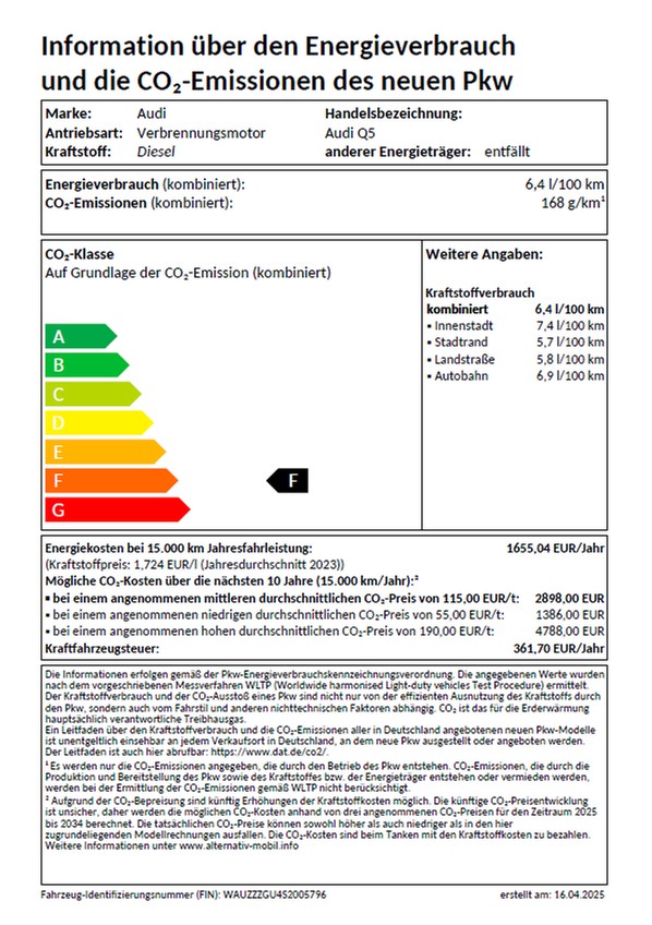 Q5 TDI quattro 150 kW S tronic UPE 77275 AHK, Tech plus, Exterieur u. Interieur S line, MMI plus