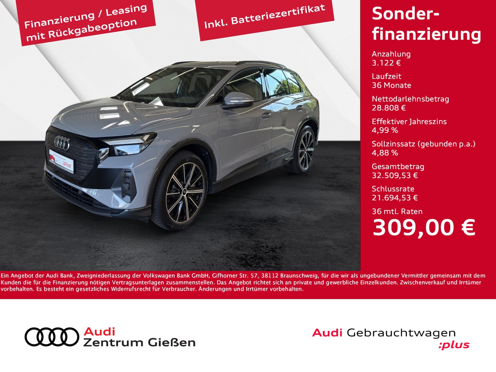 Q4 e-tron 40 Black Komfortpaket MMI Navi Plus