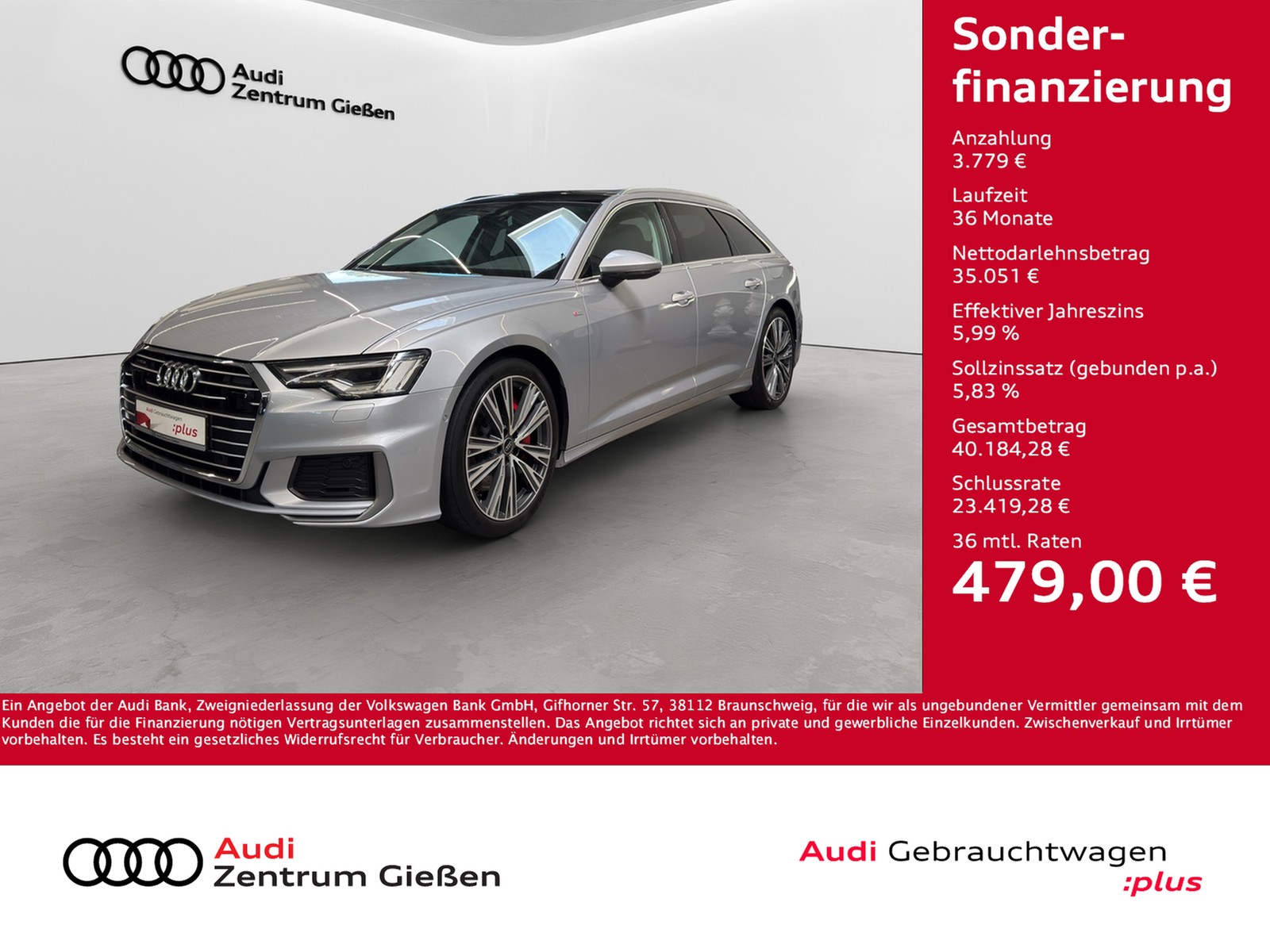 A6 Avant 55 TFSI e quattro S line Pano Matrix-LED Navi