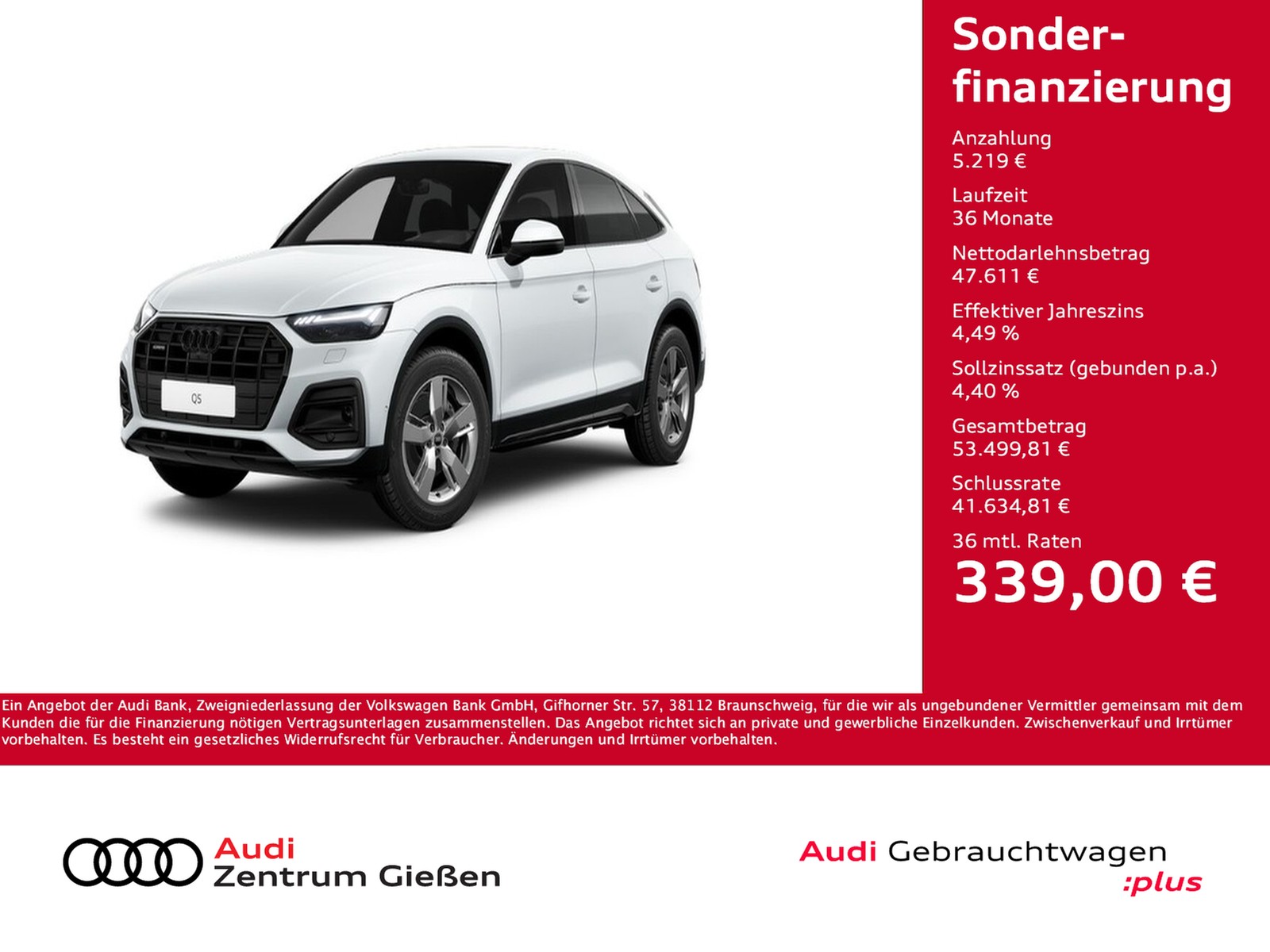 Q5 Sportback 45 TFSI quattro advanced HuD AHK Matrix-LE...