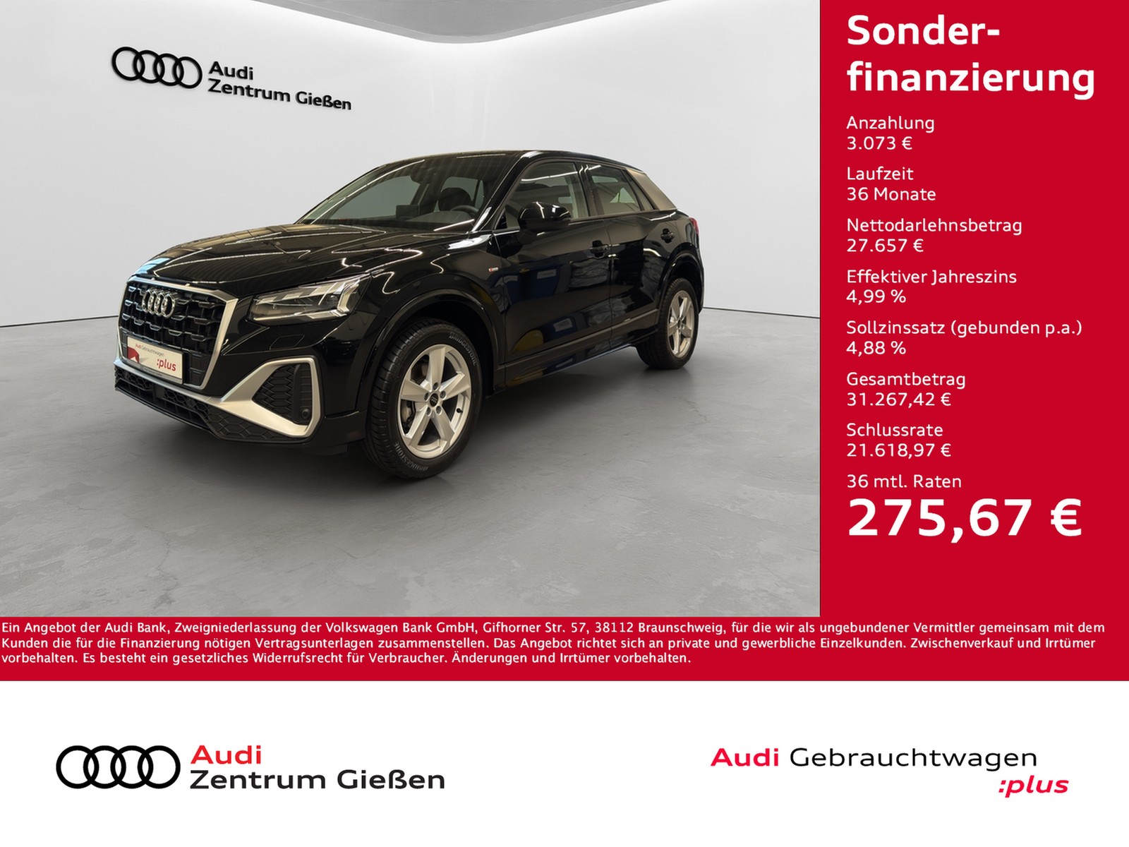 Q2 35 TFSI S-tronic S line Matrix-LED Kamera