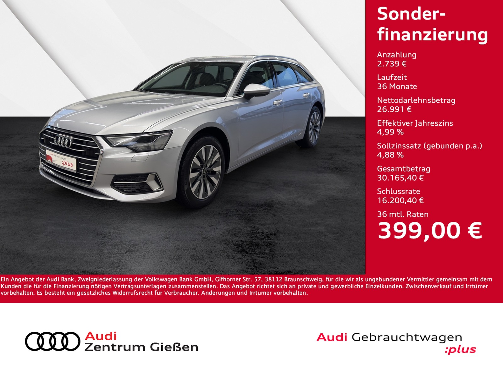 A6 Avant 40 TDI sport Navi Leder Assistenzpaket